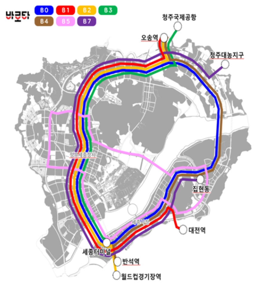 BRT 노선도